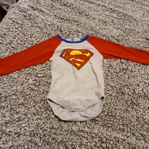 12 Month Infant Baby DC Comics Superman Long Sleeve Onesie
